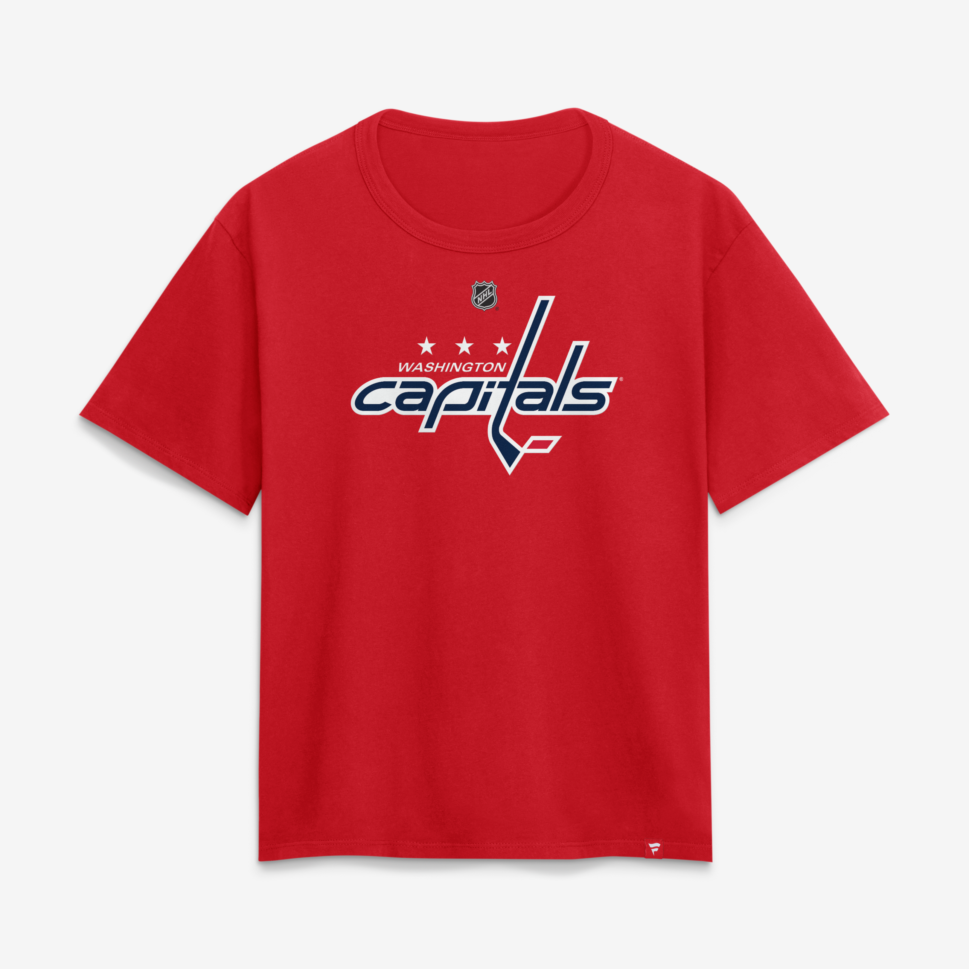 Women's Fanatics Alex Tuch Red Washington Capitals Authentic Stack Name & Number T-Shirt