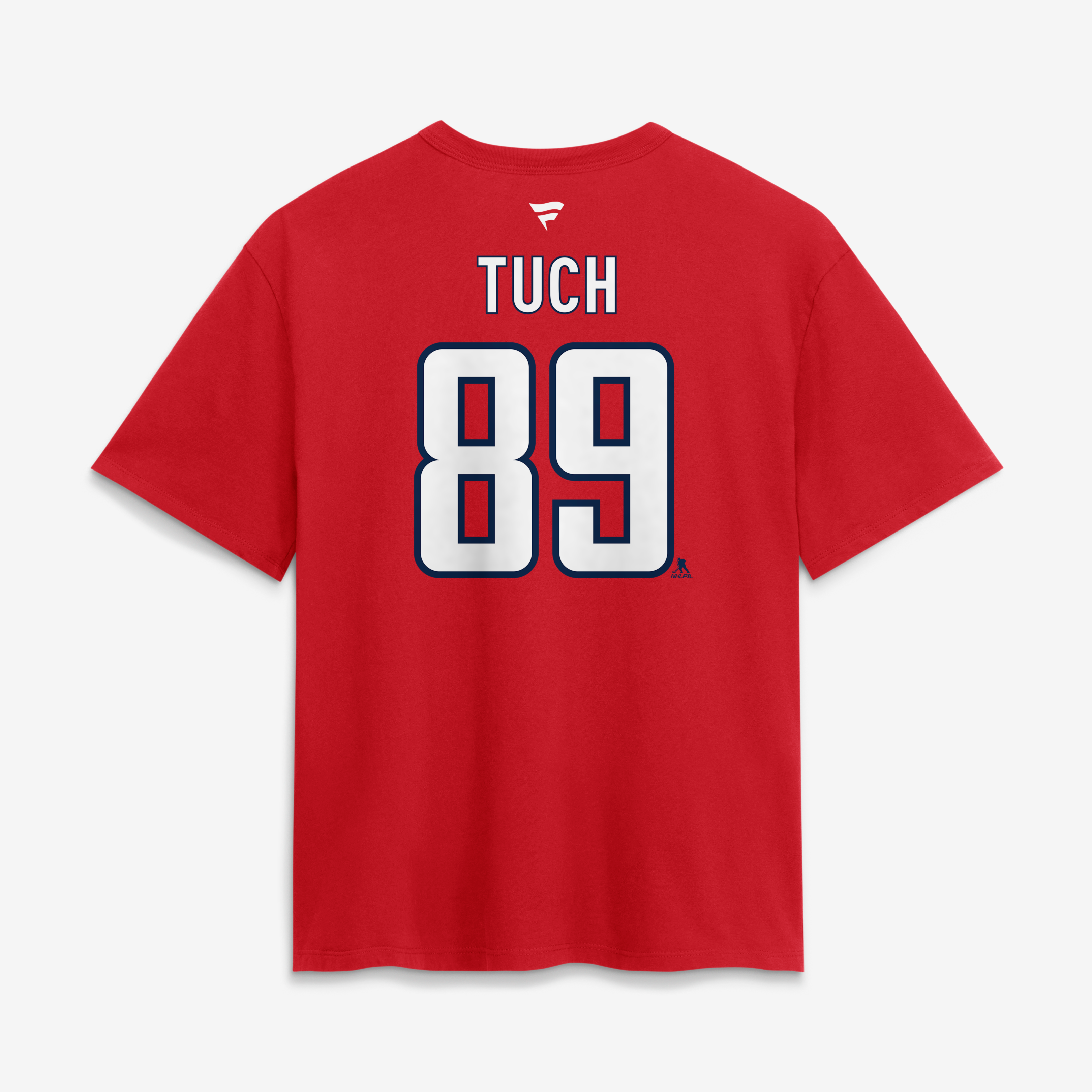 Women's Fanatics Alex Tuch Red Washington Capitals Authentic Stack Name & Number T-Shirt