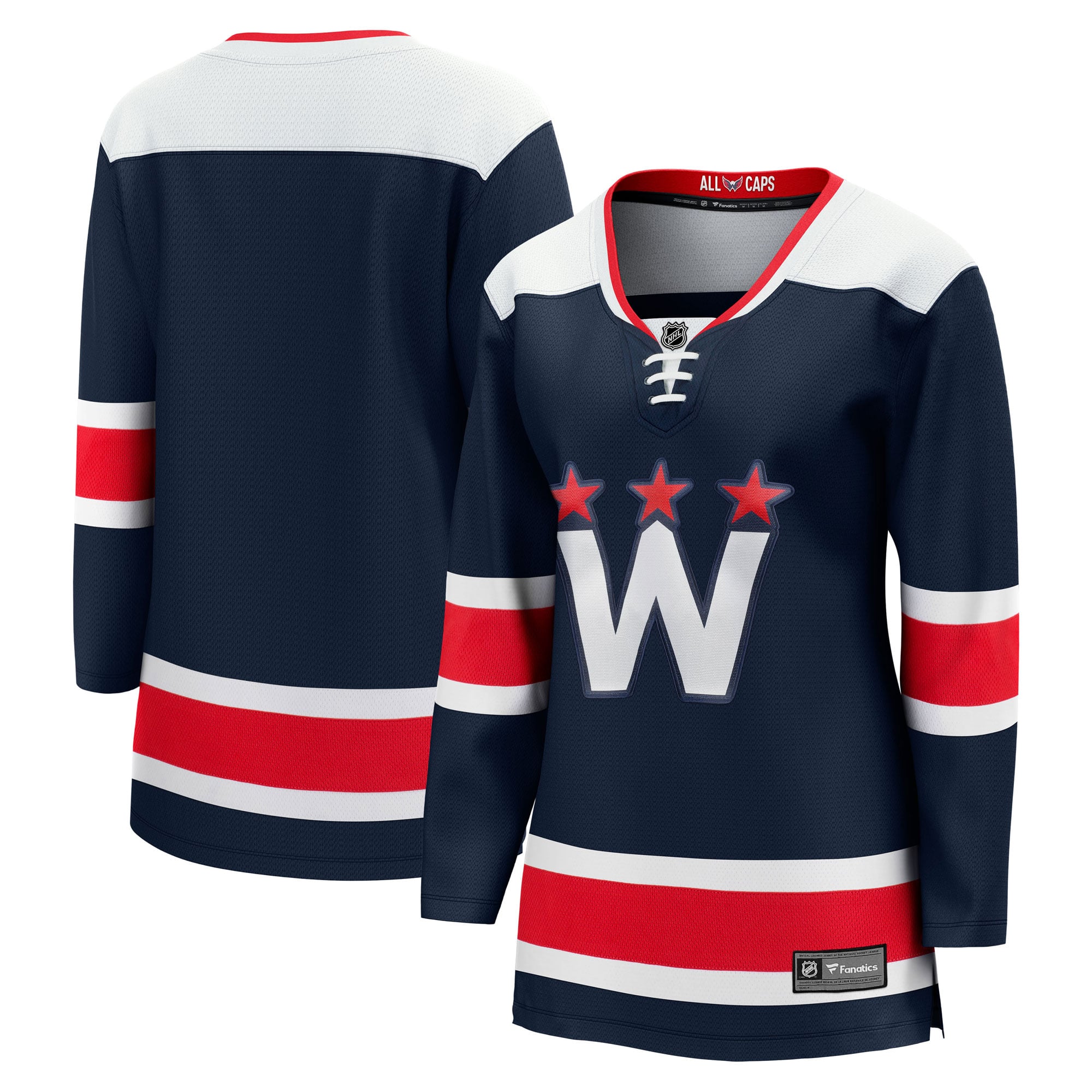 Maillot de remplacement Breakaway bleu marine pour femmes des Capitals Washington