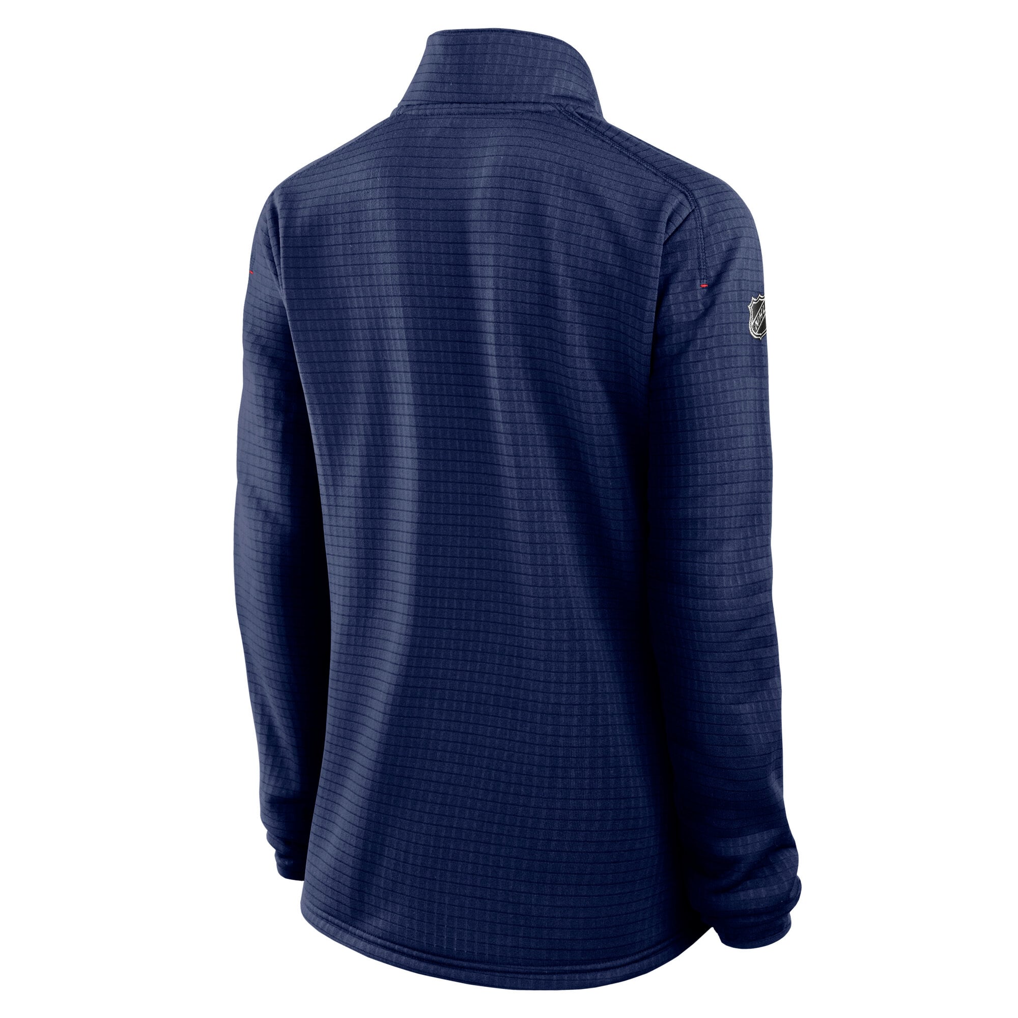 Pull-over léger à col zippé Fanatics Navy Washington Capitals Authentic Pro Rink pour femme