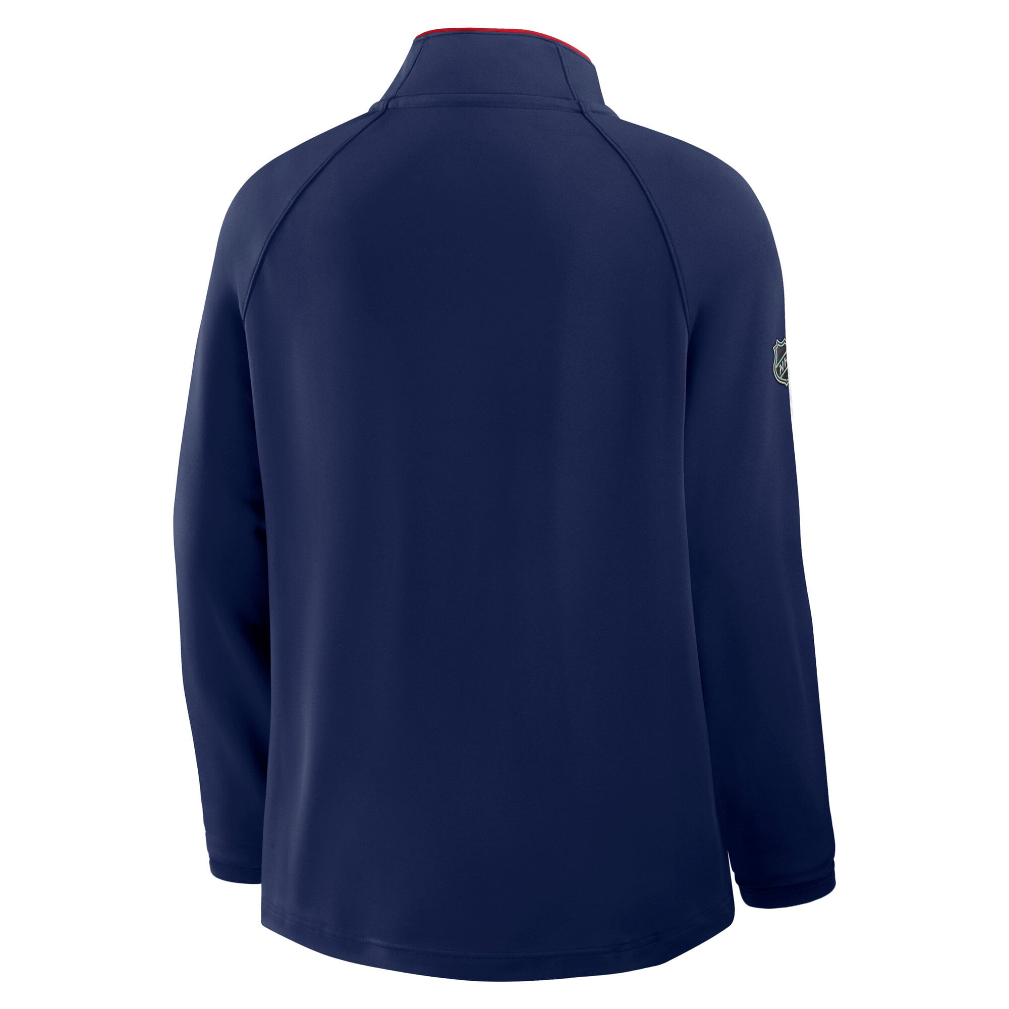 Women's Fanatics Navy Washington Capitals Authentic Pro Rink Raglan Lightweight Quarter-Zip Pullover