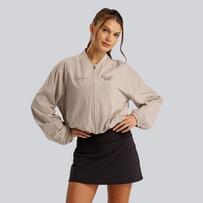 Women's Washington Capitals lululemon Downtown Tan Breezily Bomber Jacket