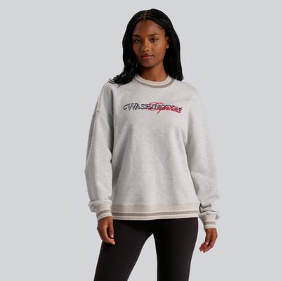Women's Washington Capitals lululemon Heathered Core Ultra Light Grey Perfectly Oversized Hip-Length Ringer Sweatshirt