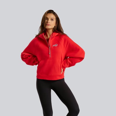 Washington Capitals lululemon Women's Scuba Oversized Half-Zip Hoodie - True Red