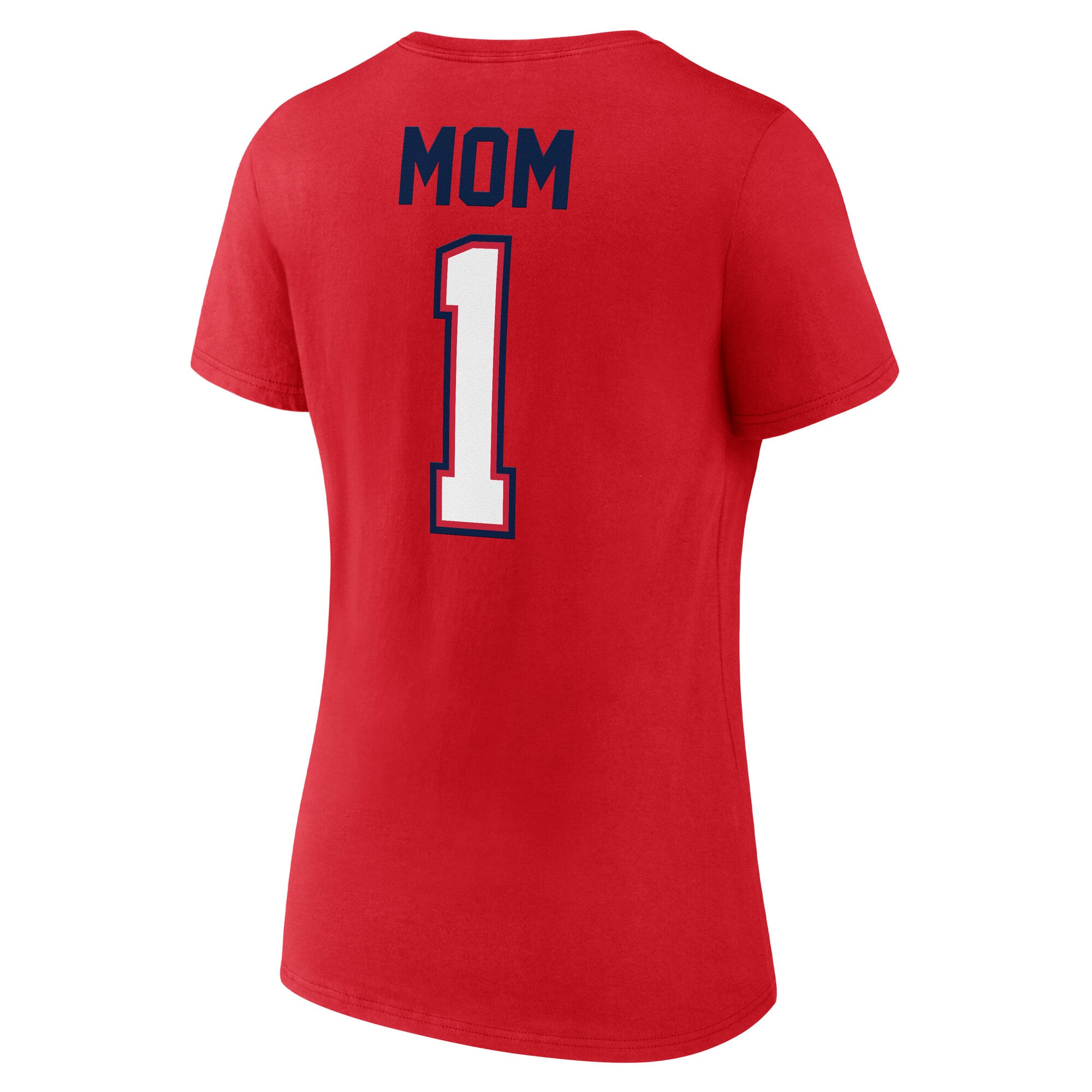 T-shirt à col en V rouge Washington Capitals pour la fête des mères