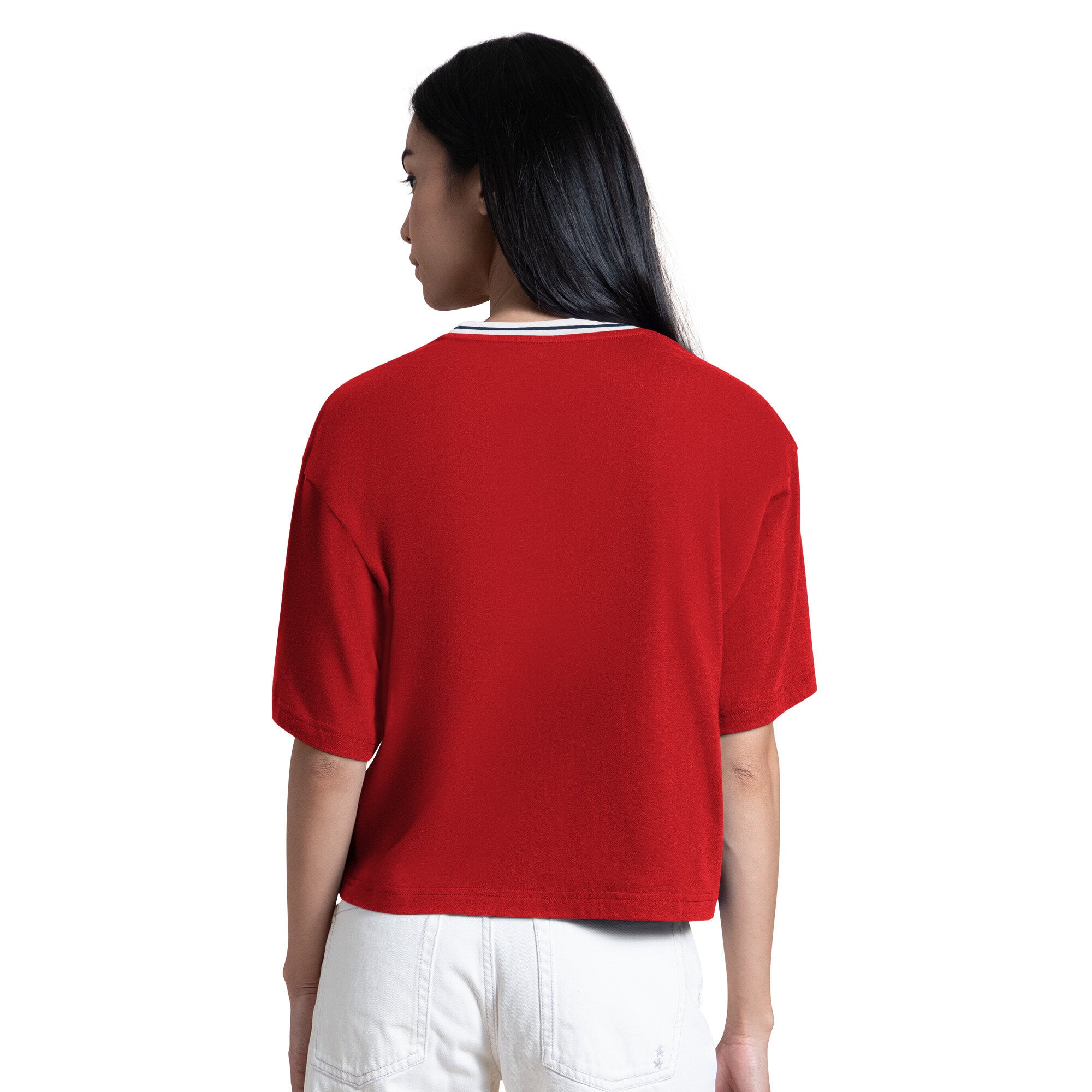 T-shirt court Starter rouge pour femmes Washington Capitals Ace