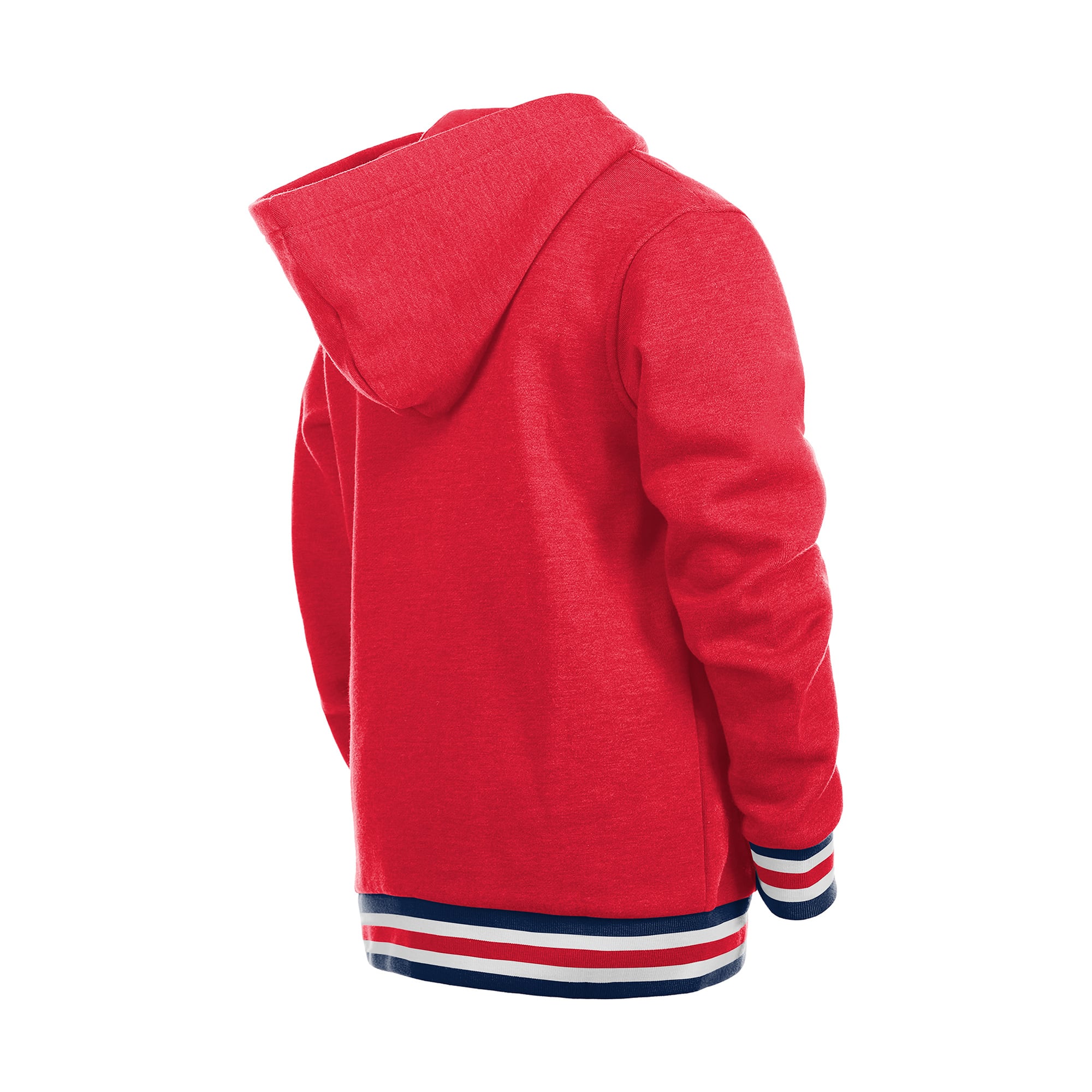 Youth New Era Red Washington Capitals Knit Trim Pullover Hoodie