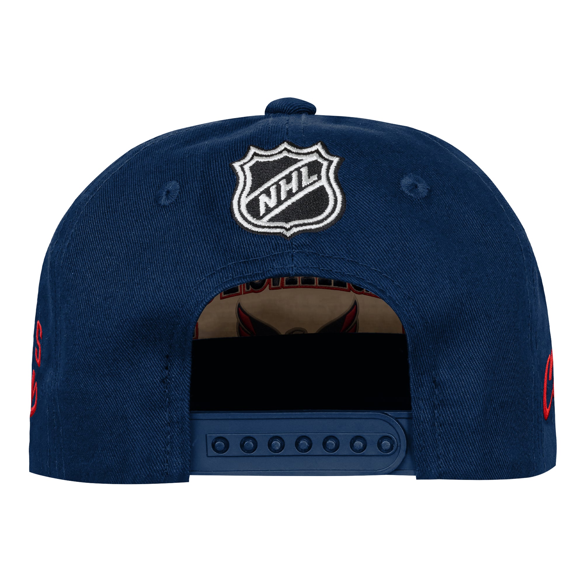 Casquette à pression Outerstuff Arch Arch pour jeunes, couleur naturelle/marine, Washington Capitals