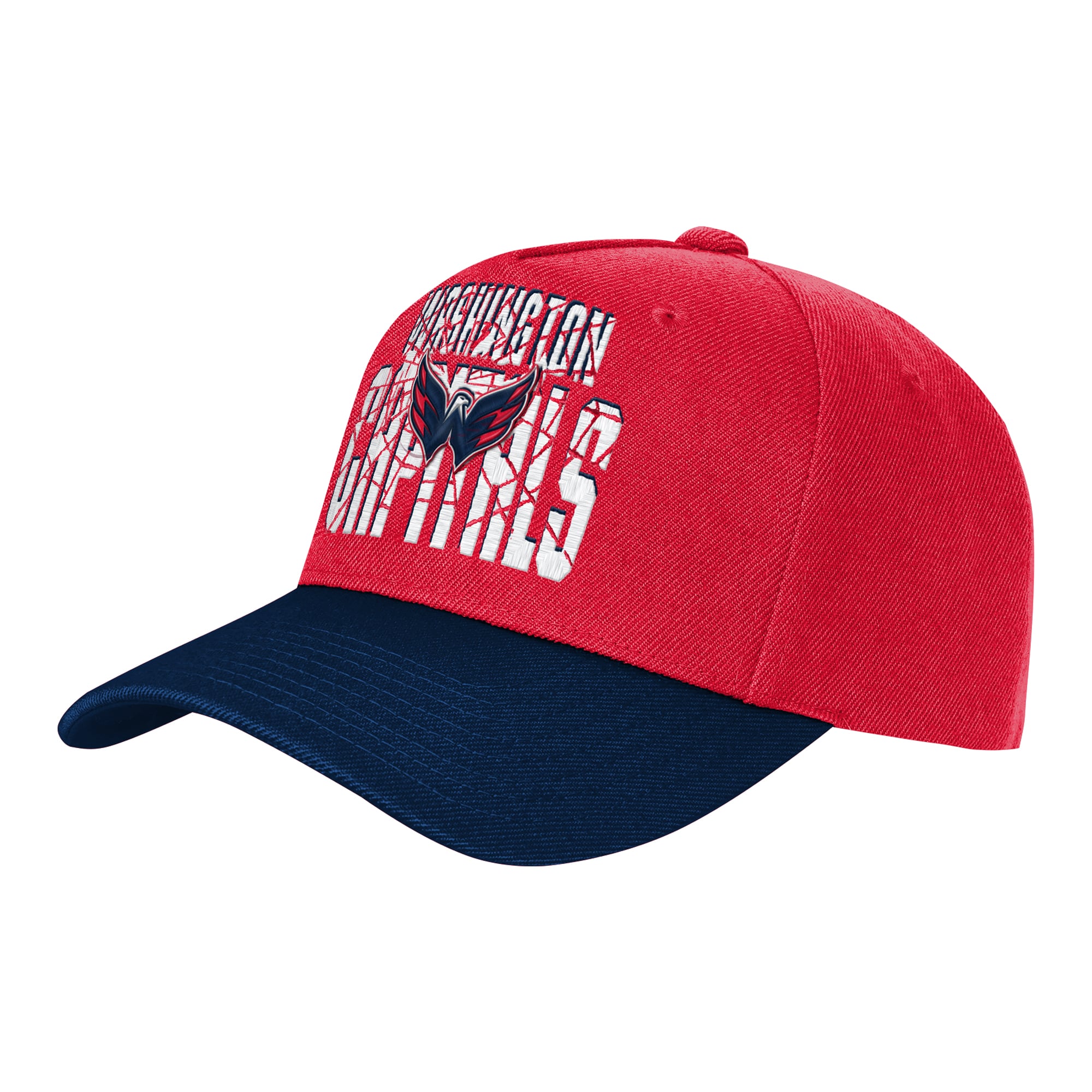 Casquette ajustable Youth Outerstuff rouge/marine Washington Capitals Ice Breaker