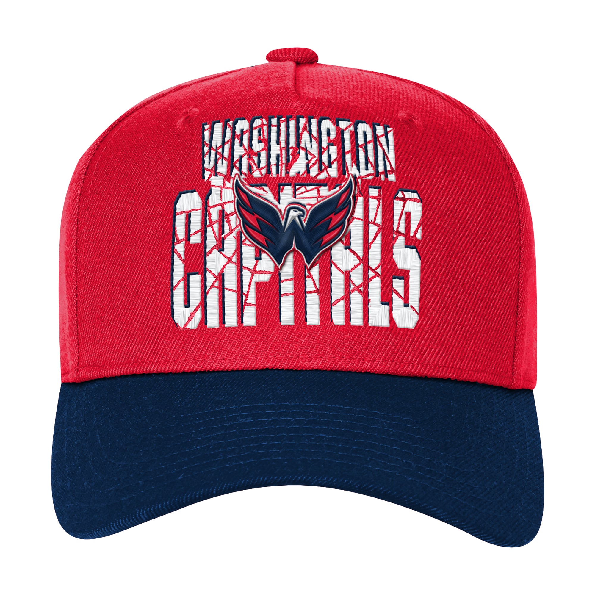Casquette ajustable Youth Outerstuff rouge/marine Washington Capitals Ice Breaker