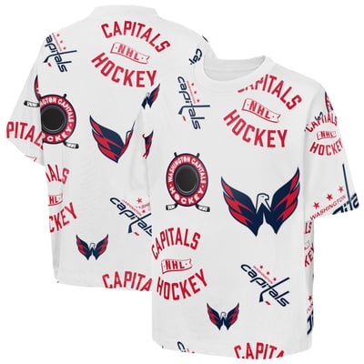  Washington Capitals Outerstuff Youth Unstoppable Elevated T-Shirt - White