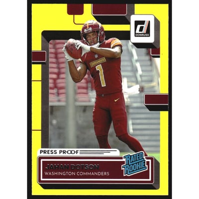 2022 Donruss Press Proof Yellow #310 Jahan Dotson RR