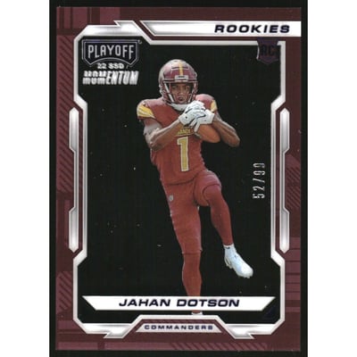 2022 Panini Chronicles Playoff Momentum Rookies Blue #10 Jahan Dotson