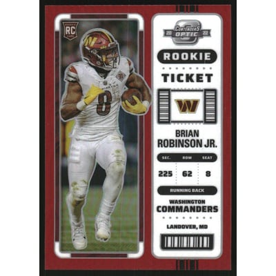 2022 Panini Contenders Optic Red #64 Brian Robinson Jr.