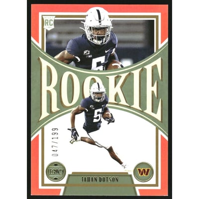 2022 Panini Legacy Orange #153 Jahan Dotson