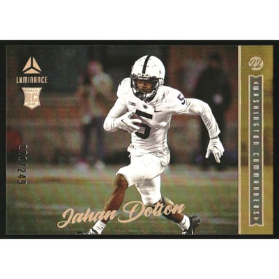 2022 Panini Luminance Gold #190 Jahan Dotson
