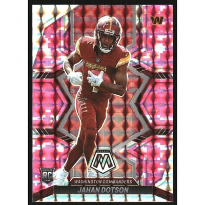 2022 Panini Mosaic Mosaic Camo Pink #314 Jahan Dotson