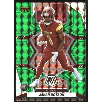 2022 Panini Mosaic Mosaic Green #280 Jahan Dotson DEB