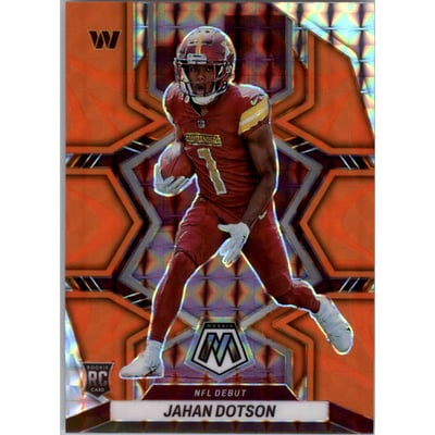 2022 Panini Mosaic Mosaic Reactive Orange #280 Jahan Dotson DEB