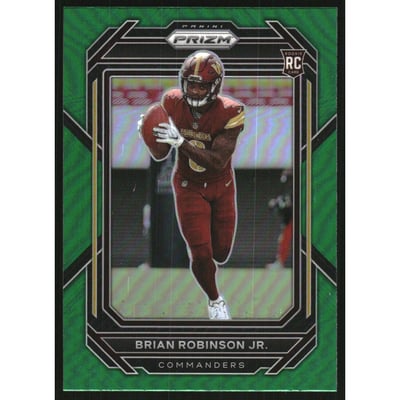 2022 Panini Prizm Prizms Green #321 Brian Robinson Jr.