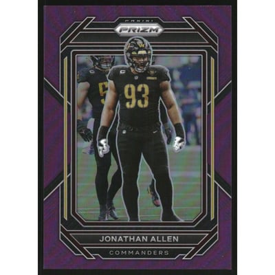 2022 Panini Prizm Prizms Purple #297 Jonathan Allen