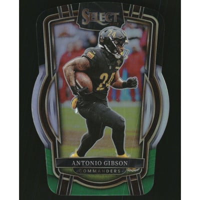 2022 Select Prizm Black and Green Die Cut #202 Antonio Gibson