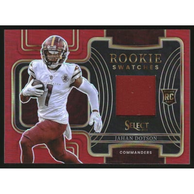 2022 Select Rookie Swatches Prizm Red #8 Jahan Dotson