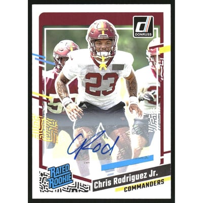 2023 Donruss Rated Rookies Autographs #398 Chris Rodriguez Jr.