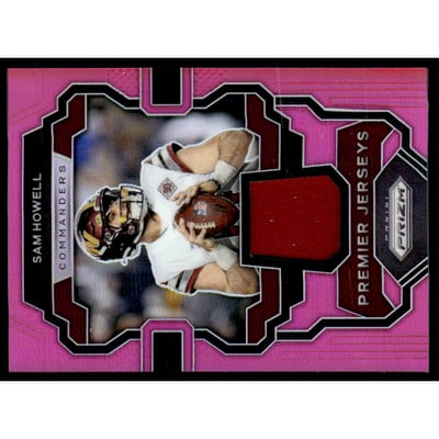 2023 Panini Prizm Premier Jerseys Pink #28 Sam Howell