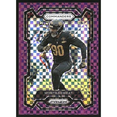 2023 Panini Prizm Prizms Purple Power #299 Montez Sweat