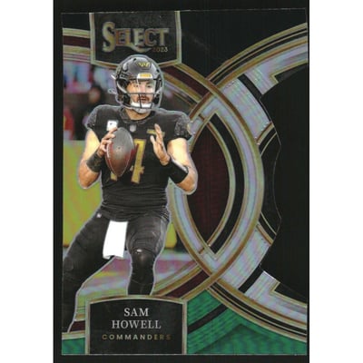 2023 Select Prizm Black and Green Die Cut #158 Sam Howell