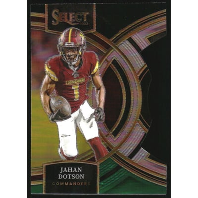 2023 Select Prizm Black and Green Die Cut #162 Jahan Dotson