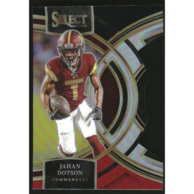 2023 Select Prizm Black and Red Die Cut #162 Jahan Dotson