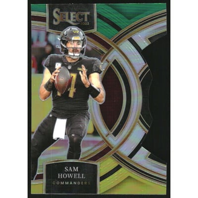 2023 Select Prizm Green and Yellow Die Cut #158 Sam Howell