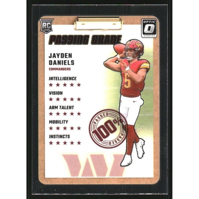 2024 Donruss Optic Passing Grade #2 Jayden Daniels