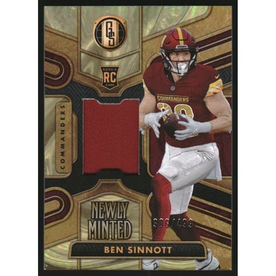 2024 Panini Gold Standard Newly Minted Memorabilia #14 Ben Sinnott