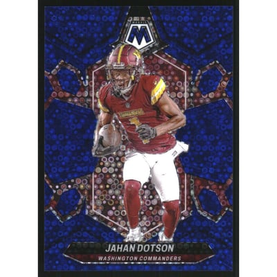 2024 Panini Mosaic Mosaic No Huddle Blue #221 Jahan Dotson