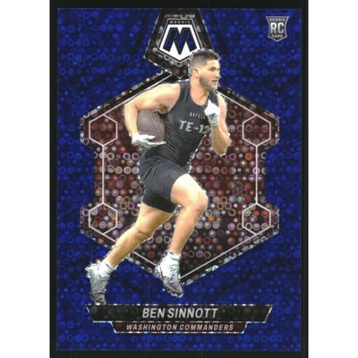 2024 Panini Mosaic Mosaic No Huddle Blue #351 Ben Sinnott