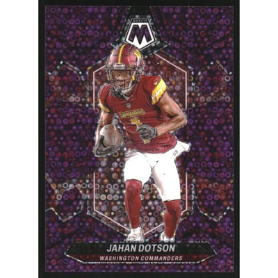 2024 Panini Mosaic Mosaic No Huddle Purple #221 Jahan Dotson