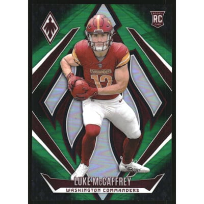 2024 Panini Phoenix Green Fade #218 Luke McCaffrey
