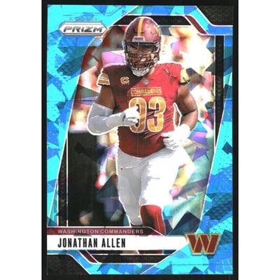 2024 Panini Prizm Prizms Blue Ice #292 Jonathan Allen