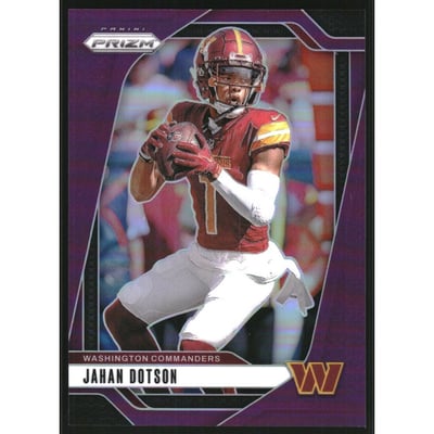 2024 Panini Prizm Prizms Purple #290 Jahan Dotson