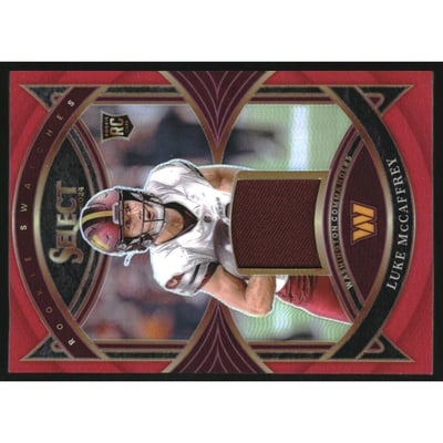 2024 Select Rookie Swatches Prizm Red #5 Luke McCaffrey