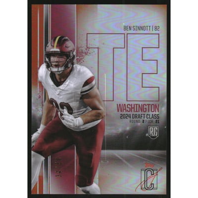 2024 Topps Signature Class Rookies Chrome Orange Refractors #RCV140 Ben Sinnott