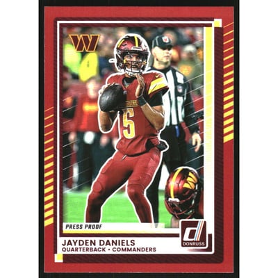 2025 Donruss Press Proof Red #28 Jayden Daniels