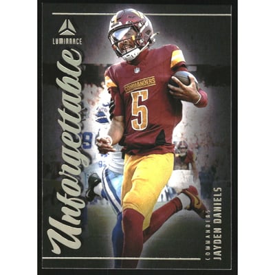 2025 Panini Luminance Unforgettable #1 Jayden Daniels