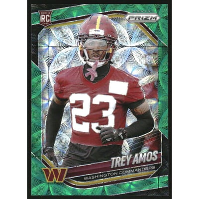 2025 Panini Prizm Prizms Green Scope #400 Trey Amos