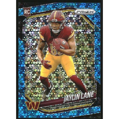 2025 Panini Prizm Prizms No Huddle Blue #356 Jaylin Lane