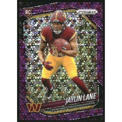 2025 Panini Prizm Prizms No Huddle Purple #356 Jaylin Lane