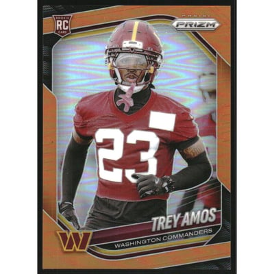 2025 Panini Prizm Prizms Orange #400 Trey Amos